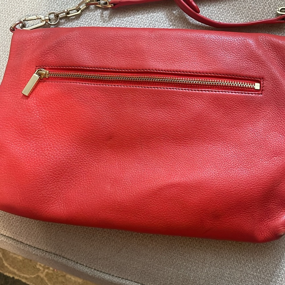 Tory Burch Foldover Leather Bag with Chain Detail - Picture 8 of 8